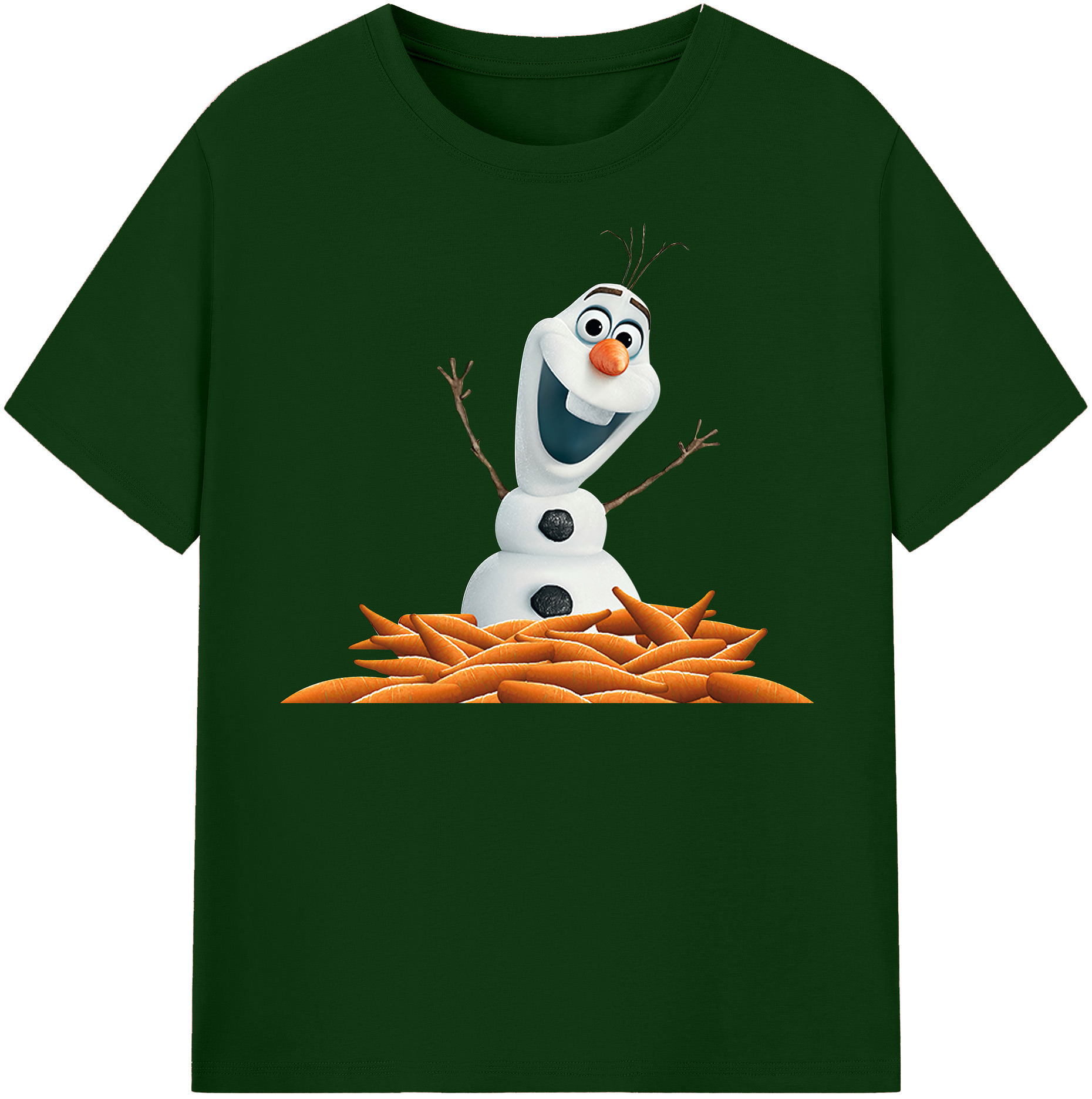 （画像用） アナと雪の女王 アンナ エルサ Frozen Anna Elsa 綿100％半袖Tシャツ（フロントプリント）